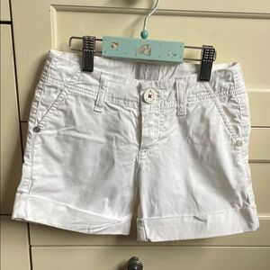 Bogner Kid’s White Cuffed Shorts